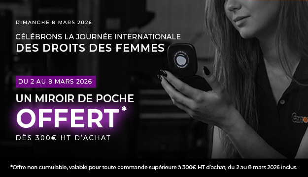 Célébrons la journée internationale des droits des femmes - miroir de poche offert dès 300€ HT d'achat miroir de poche offert dès 300€ HT d'achat