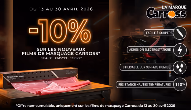 Découvrez les nouveaux films de masquage Carross et profitez de -10%