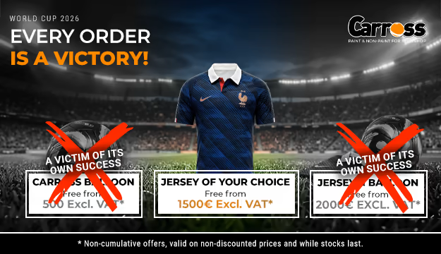 a jersey free with any purchase of €1,500 or more (excl. VAT)