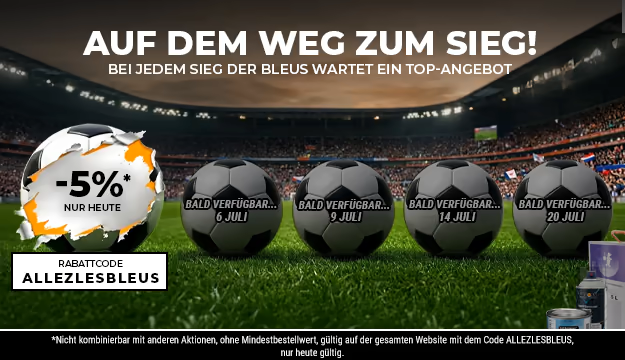 -5 % auf das gesamte Sortiment, Code: ALLEZLESBLEUS