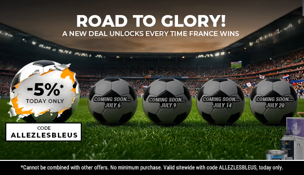 5% off site-wide, code: ALLEZLESBLEUS