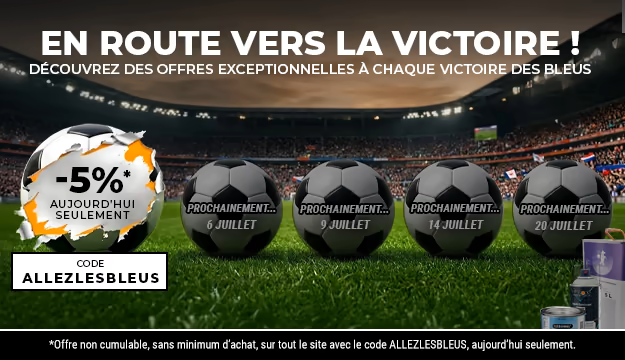 -5% sur tout le site, code : ALLEZLESBLEUS