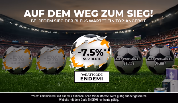 7,5 % Rabatt auf das gesamte Sortiment, Code: ENDEMI