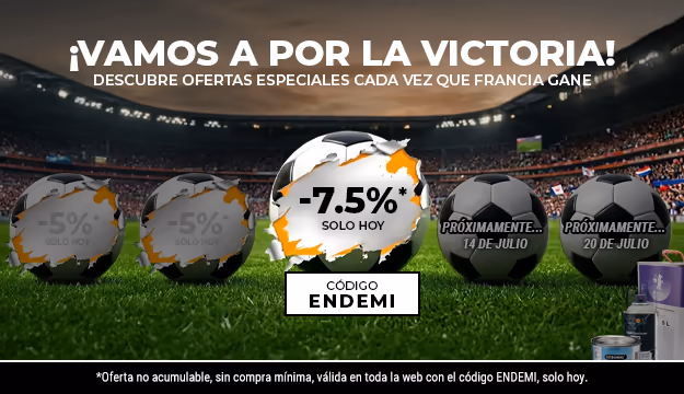 7,5 % de descuento en toda la web, código: ENDEMI