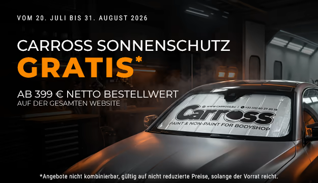 Kostenlose Sonnenblende, ab einem Einkaufswert von 399 € zzgl. MwSt.