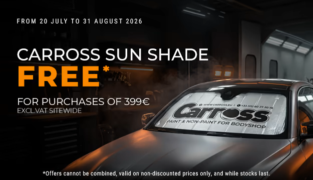 Free sun visor on purchases of €399 or more (excl. VAT)