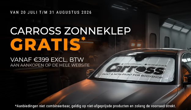 Gratis zonneklep, bij een aankoop van minimaal 399 € excl. btw