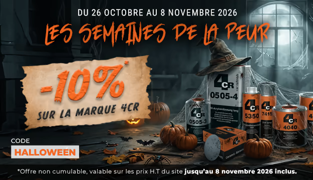 Code HALLOWEEN : marque 4CR à -10%, du 26 octobre au 8 novembre 2026