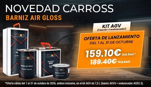 Kit AGV de barniz Air Gloss + endurecedor, oferta de lanzamiento del 1 al 31 de octubre