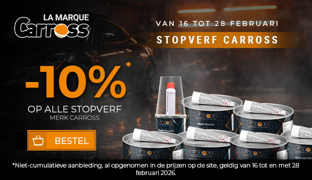 10% korting op alle Stopverf van het merk Carross