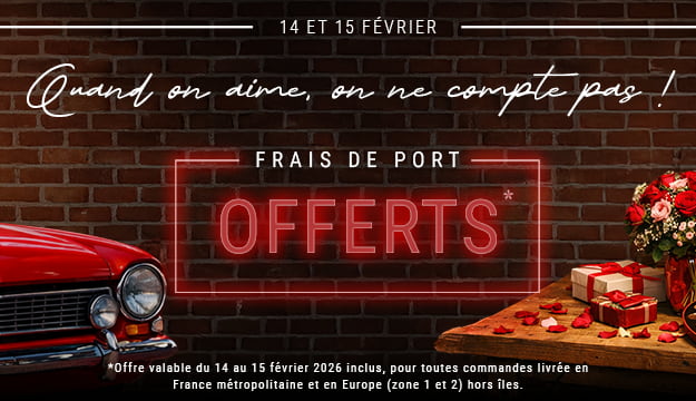 Frais de port offerts sans minimum d'achat !