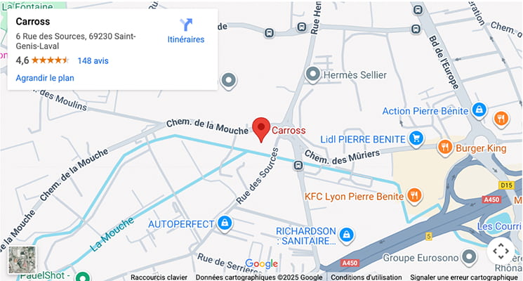 Eintrag von Carross auf Google Maps